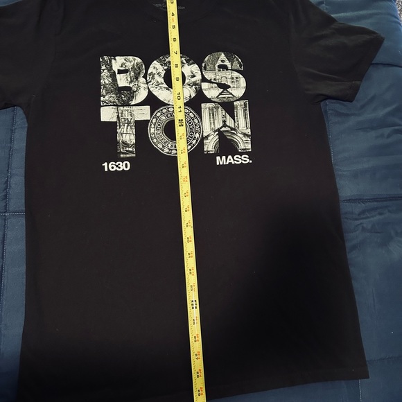 BOSTON MASS • Black T Shirt • Large • - Picture 7 of 9